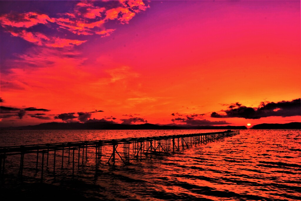 琵琶湖夢夕景　７