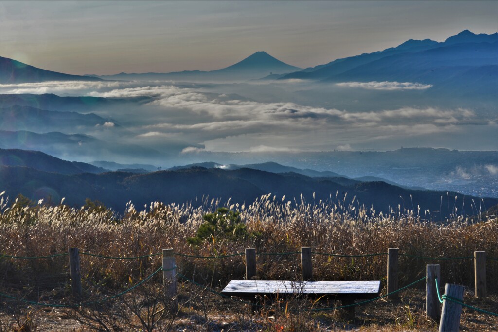 高ボッチ高原の朝景