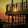甲板夕日