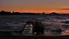 琵琶湖冬夕景