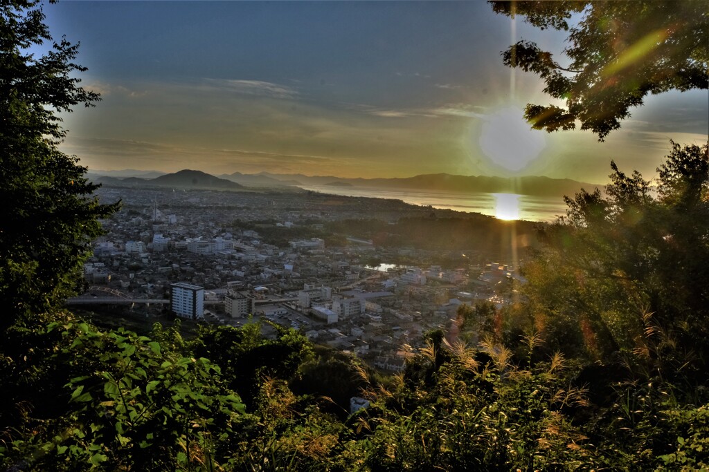 俯瞰夕景　１