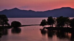 奥琵琶湖夕景　４