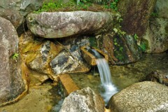 平成の名水百選　山比古湧水　2