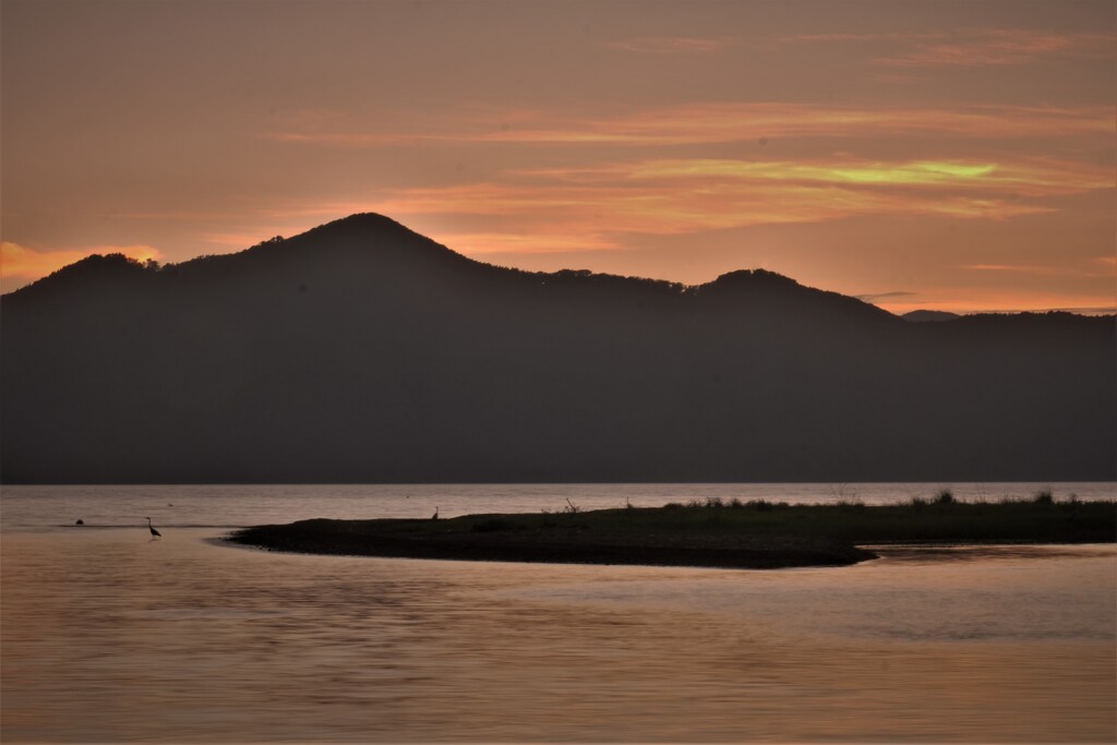 奥琵琶湖夕暮れ　1