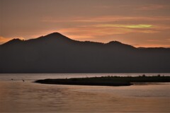 奥琵琶湖夕暮れ　1
