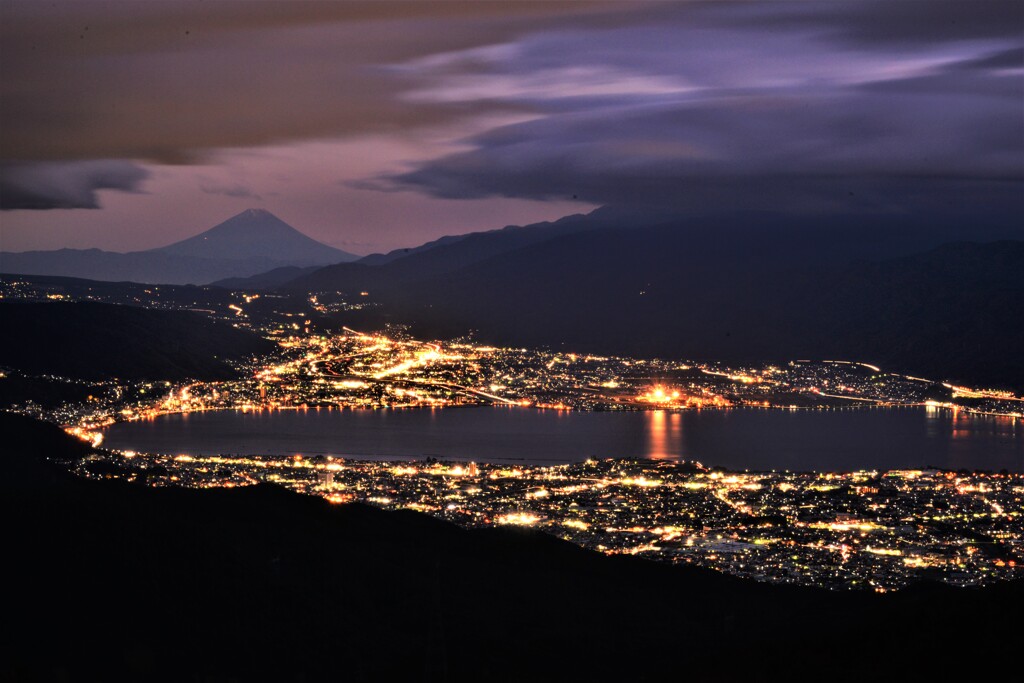 高ボッチ高原の夜景