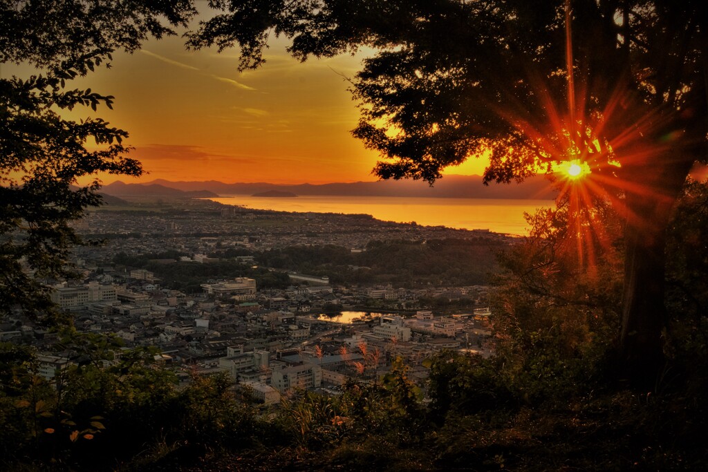俯瞰夕景　３