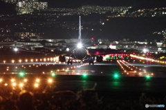 夜の滑走路