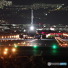 夜の滑走路