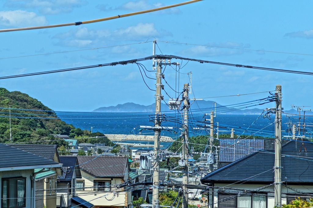 電線の中の相島