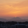 玄界島に隠れる夕日