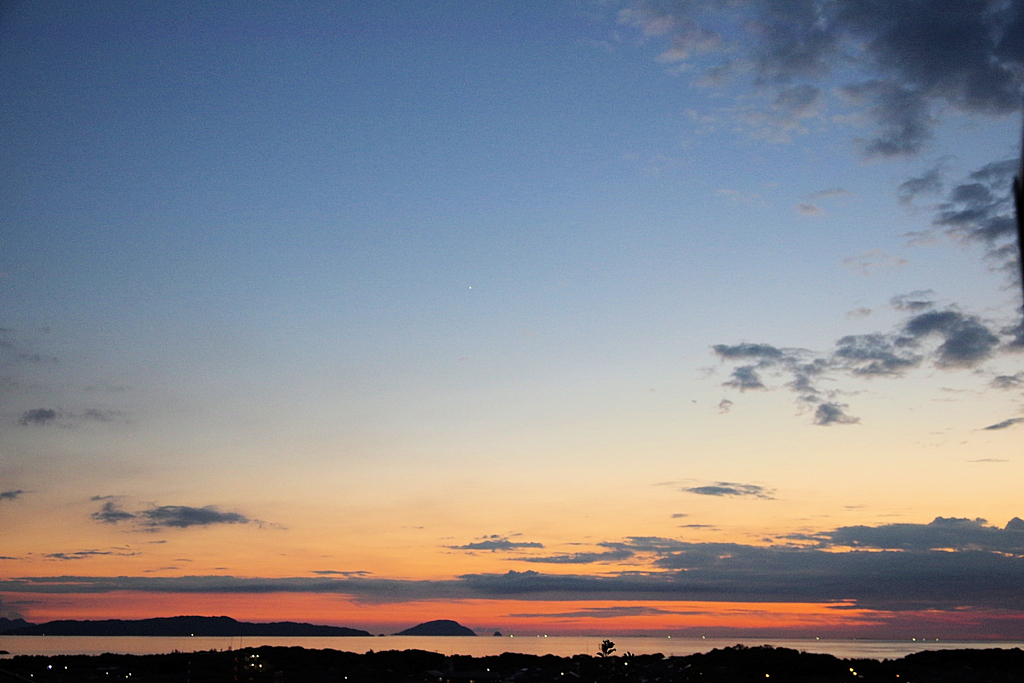 玄界島　暑い夏の夕暮れ