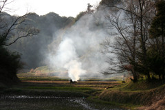 横浜ふるさと村焚火