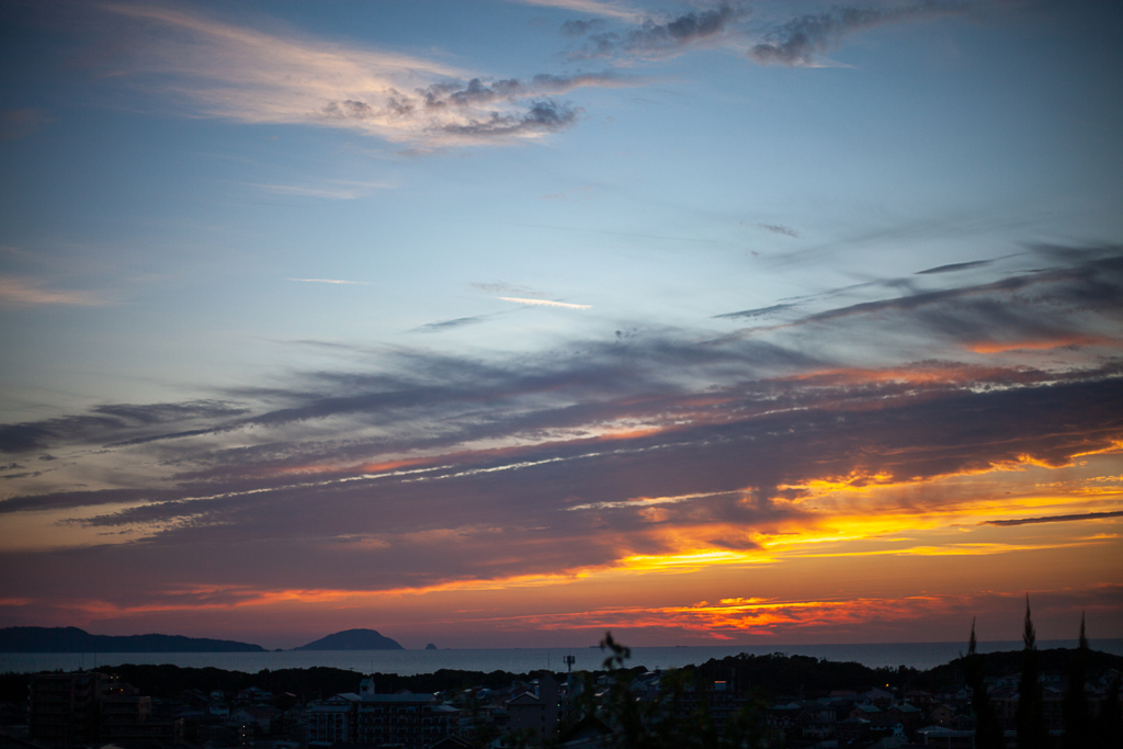 玄界島の夕暮れ