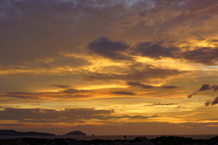 夕暮れの玄界島