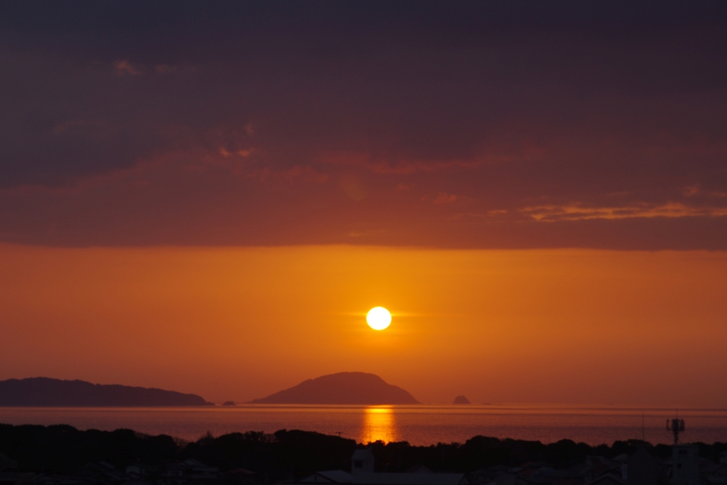 玄界島日の入り