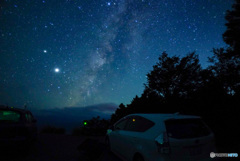 大台ヶ原で星空撮影