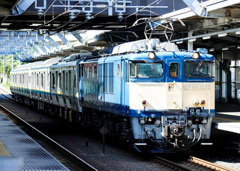 武蔵野線　EF641032　E131系R-03-04配給