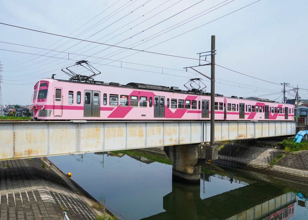 流鉄　5000形　さくら　新坂川鉄橋