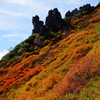 招き岩　秋
