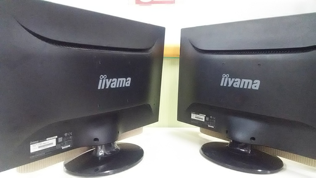 （2台セット）iiyama ProLite E2278HD　背面