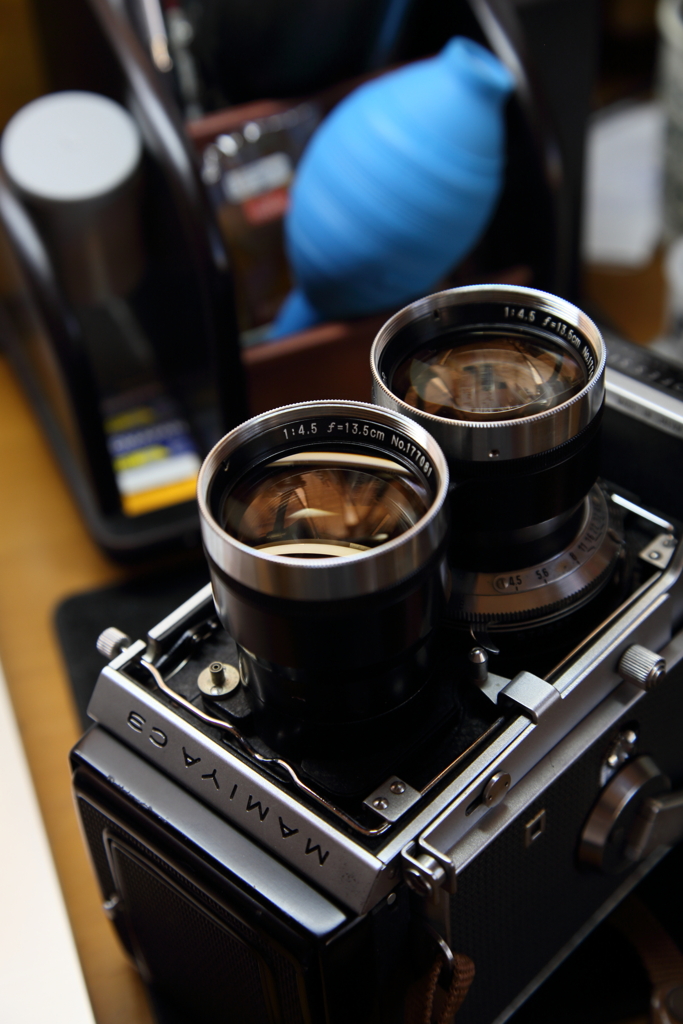 昨夜、マミヤC３フィルムを詰めた。
