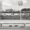 瀬戸川対岸の尾張瀬戸駅の露店風景