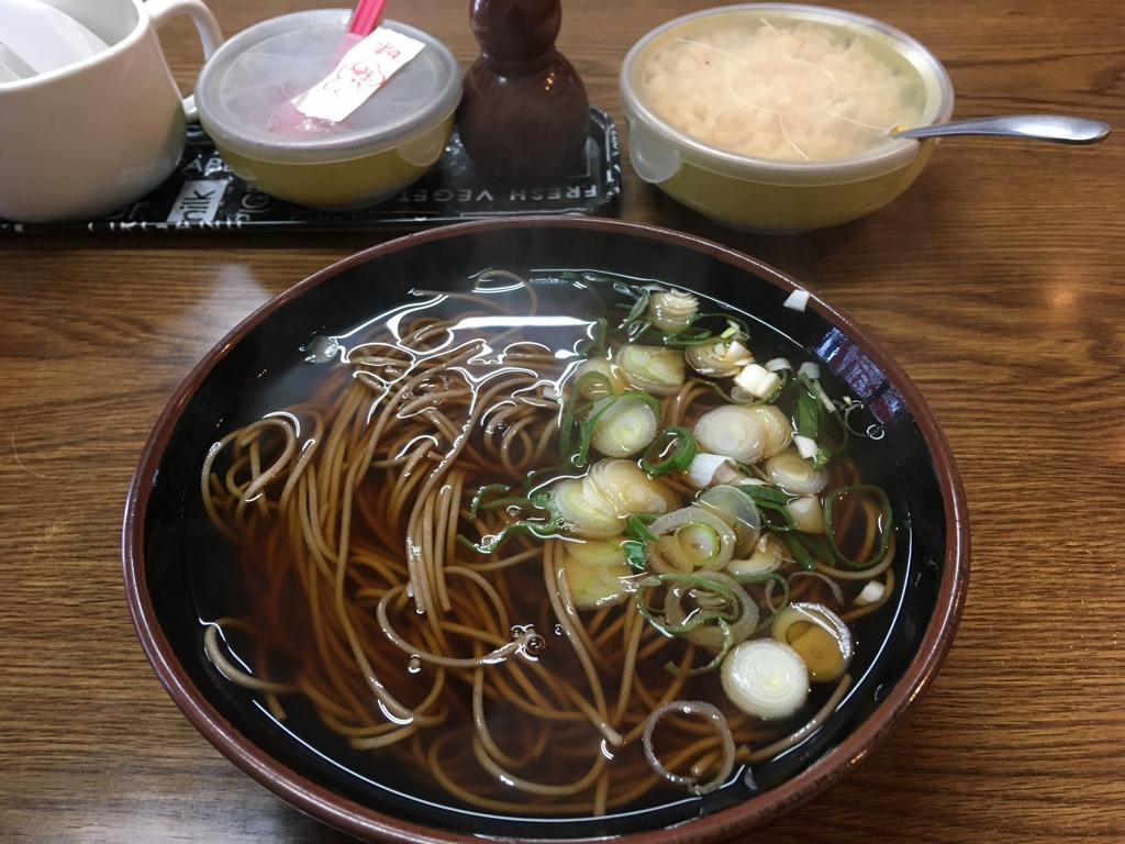 一杯のかけ蕎麦