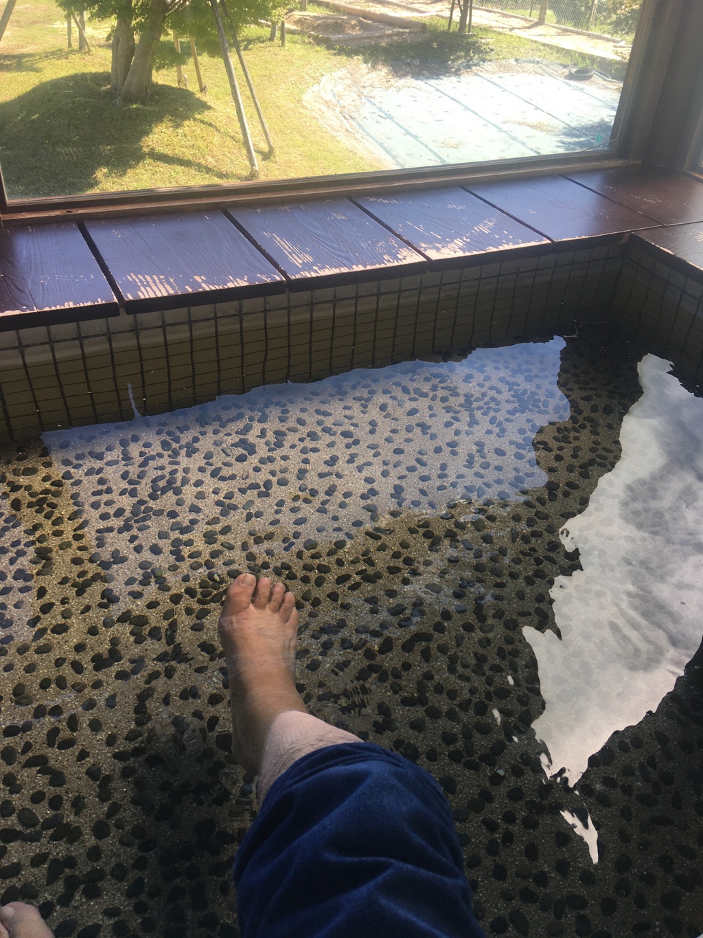 足湯に来ました。