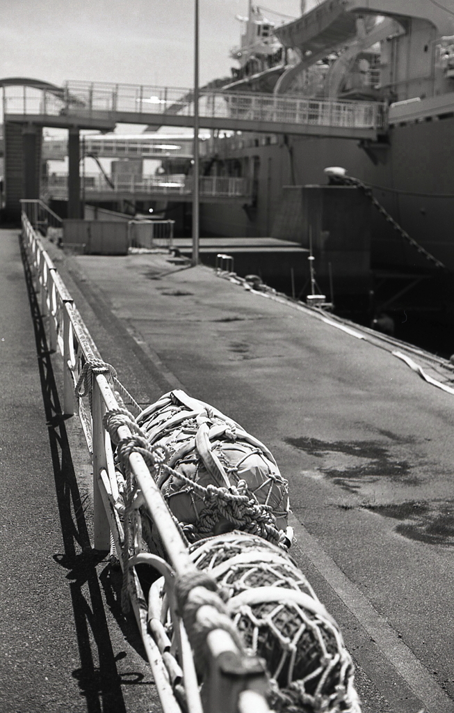 フロートのある歩道