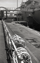 フロートのある歩道