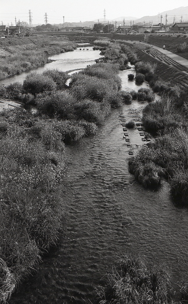 橋から望む内津川