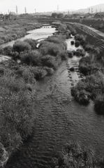 橋から望む内津川