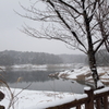 雪の松野湖