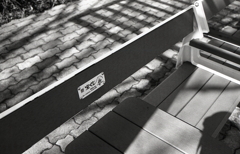 宝くじのベンチ