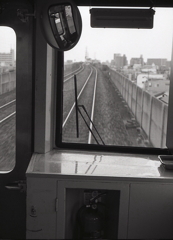 城北線後部の車窓