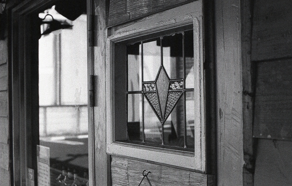 茶店のステンドガラス