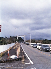 多度大社への道