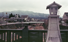 中山道から四ツ目川と中津の山々 中山道から四ツ目川と中津の山々