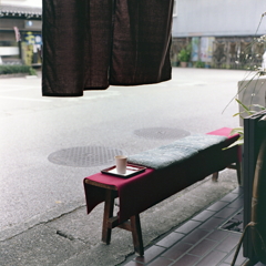 甘酒で一服。