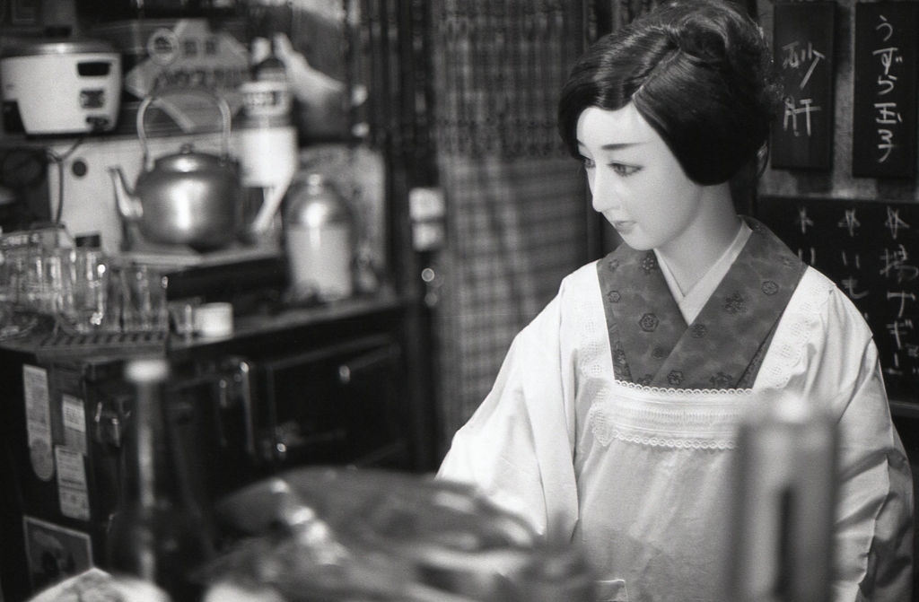 割烹着の美人女将　～2018年７月撮影