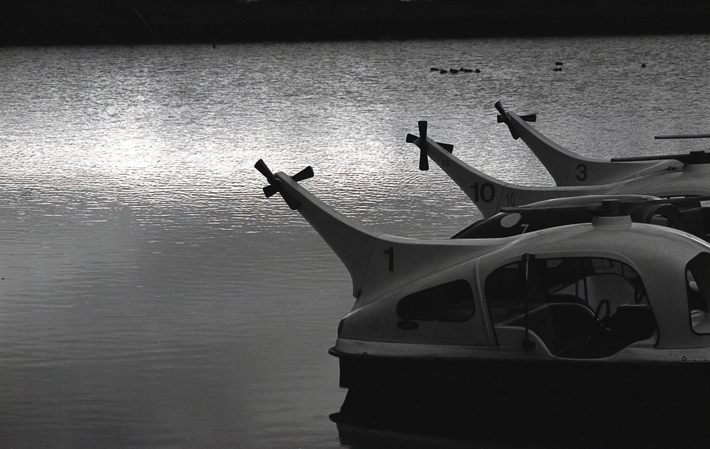ボートの夕景　～午前撮影なんですが…（苦笑