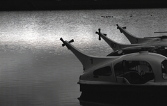 ボートの夕景　～午前撮影なんですが…（苦笑