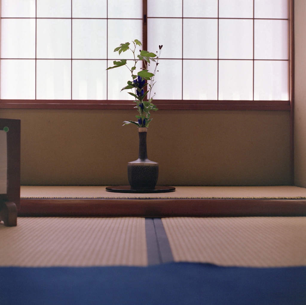 出迎える花瓶