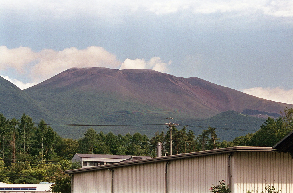 ７月１３日の朝の浅間山