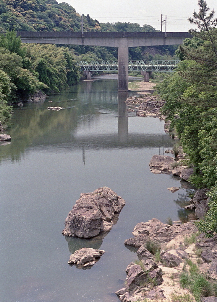 鹿乗橋から愛環の風景
