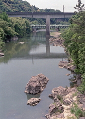 鹿乗橋から愛環の風景
