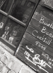 ウィンドウの黒人ジャズメン