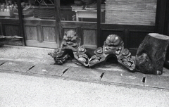 店先の鬼瓦