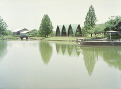 落合池のへら師たち